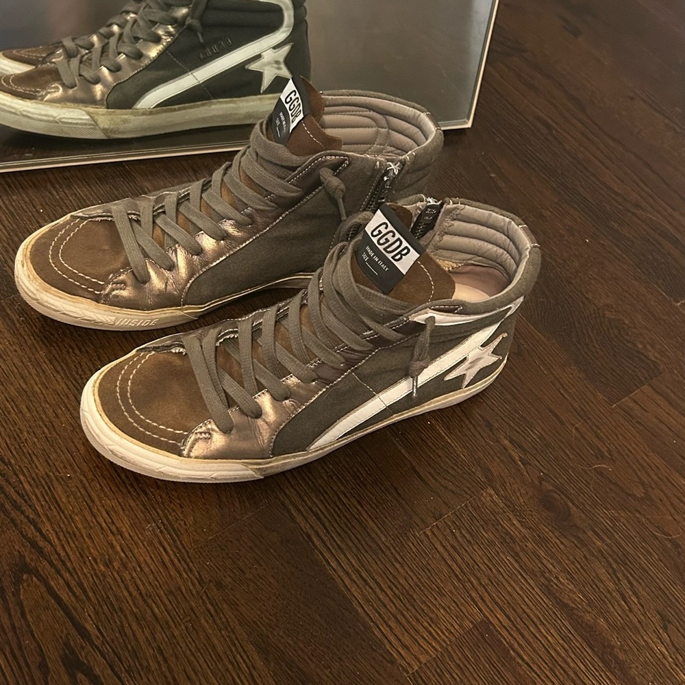 Golden Goose Metallic Brown High-Tops